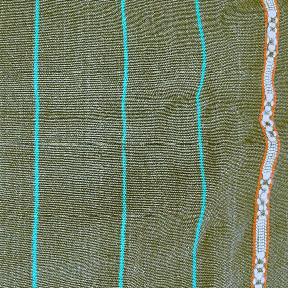 Striped Black Warm Scarf - Picture 2 of 9